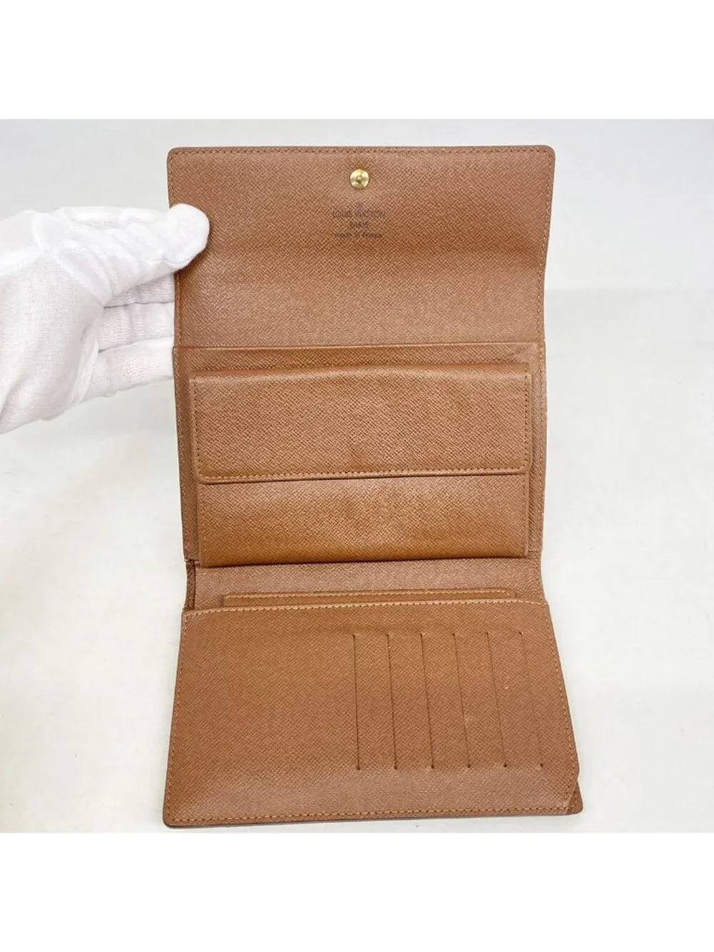 Louis Vuitton Trifold Wallet Monogram Porte Tresor Etui Papiers Brown